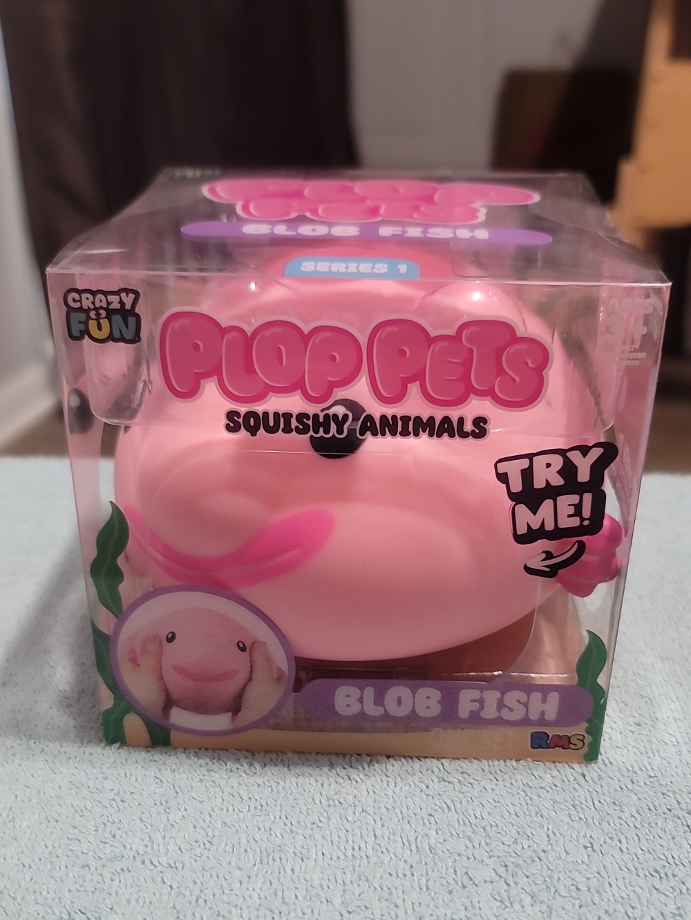 Plop Pets Blob Fish - Pink Squishy Animal